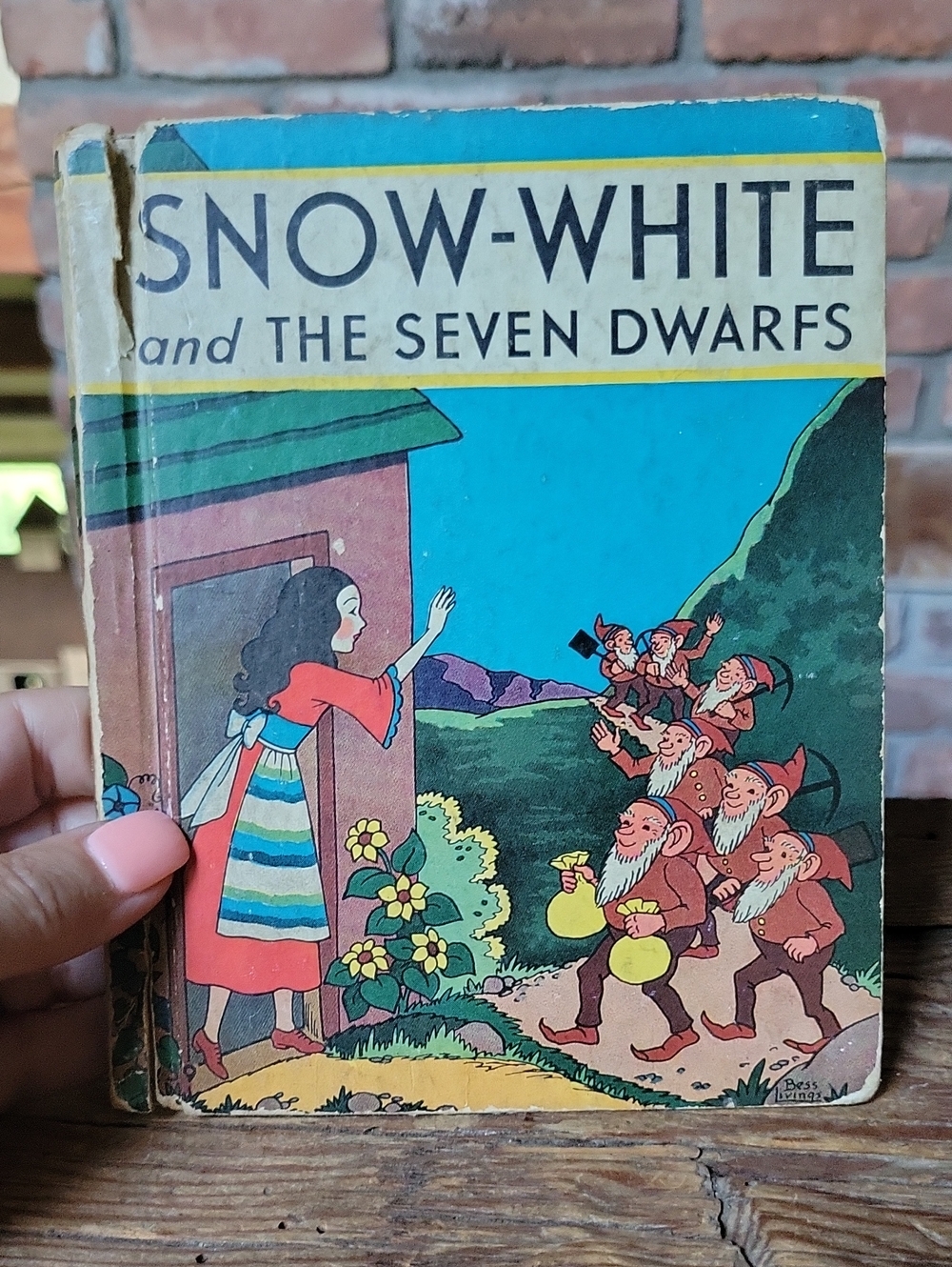 1938 Snow White And The Seven Dwarfs Hardcover Book